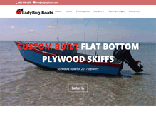 Tablet Screenshot of ladybugboats.com